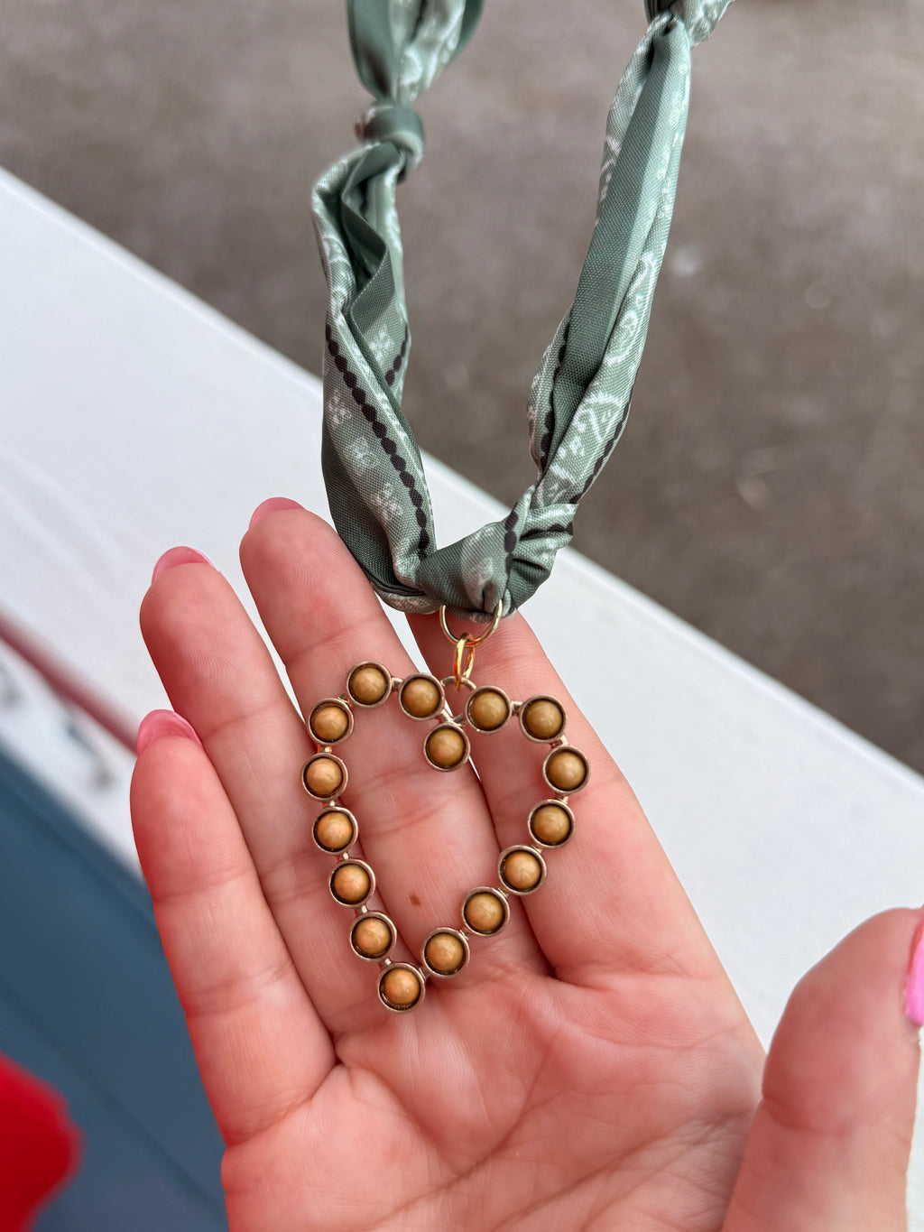 Beaded heart