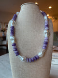 Lilac pearl necklace