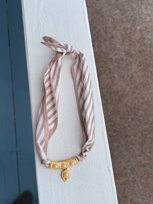 Pinstripe and gold pearl