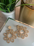 Big flower earrings