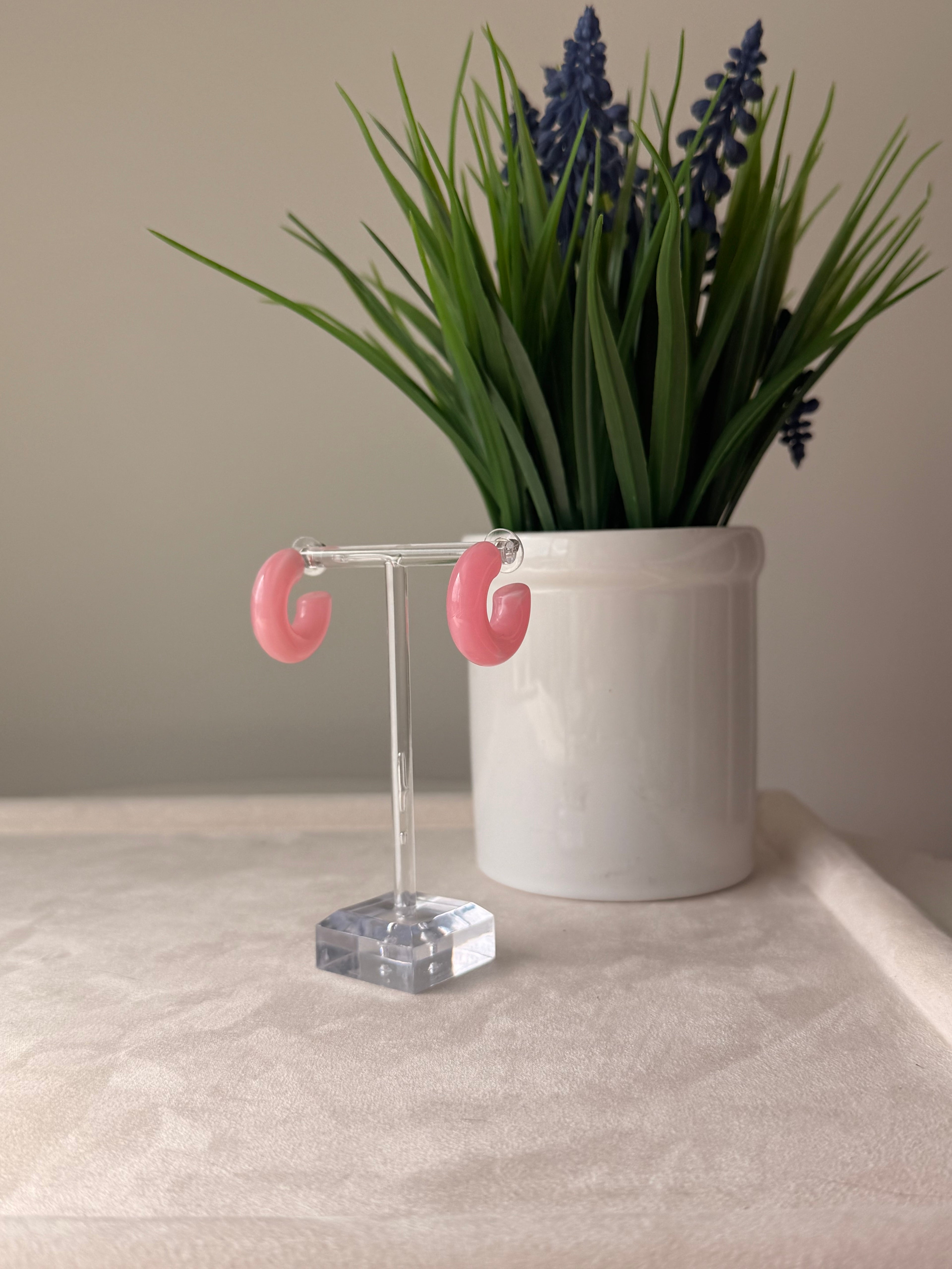 Light Pink Acrylic Hoop