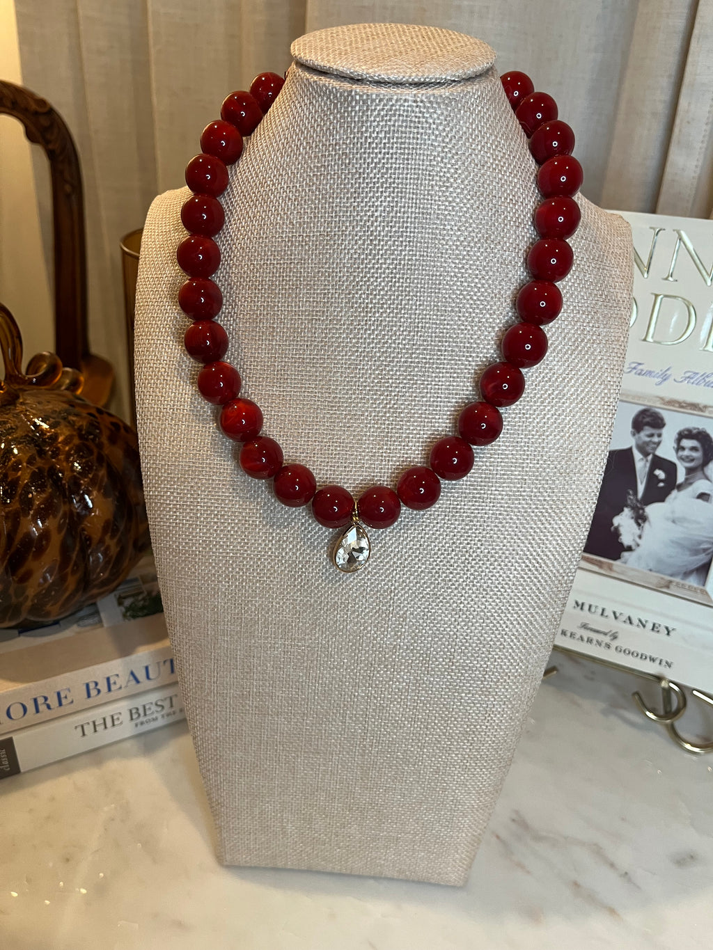 Garnet teardrop