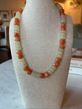 Two toned orange necklace